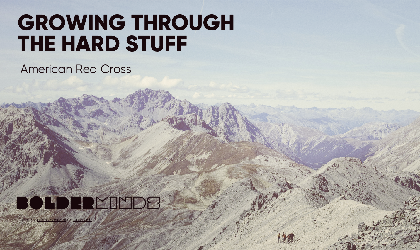 Workshop title slide: Growing Through the Hard Stuff