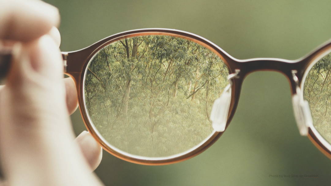 Reframing lens metaphor slide